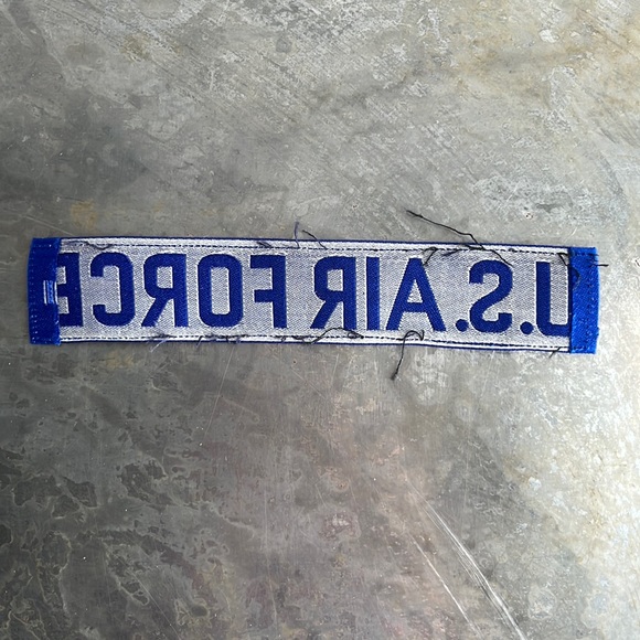 U.S. AIR FORCE blue tape patch, vintage - Picture 3 of 9